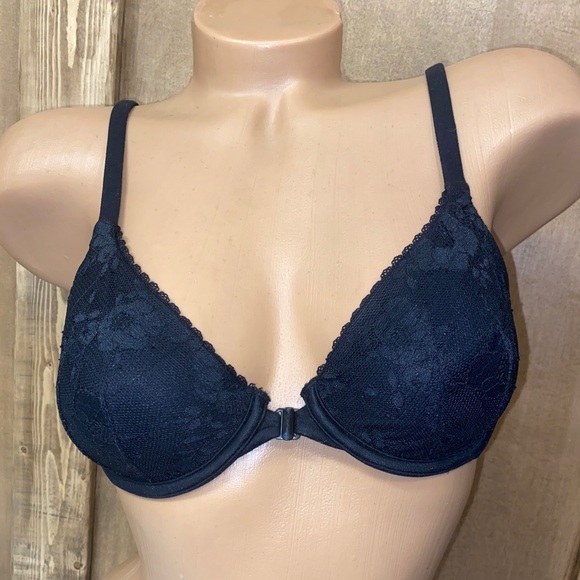 Victoria’s Secret bra body by Victoria perfect coverage black 34B front closure - Picture 14 of 15